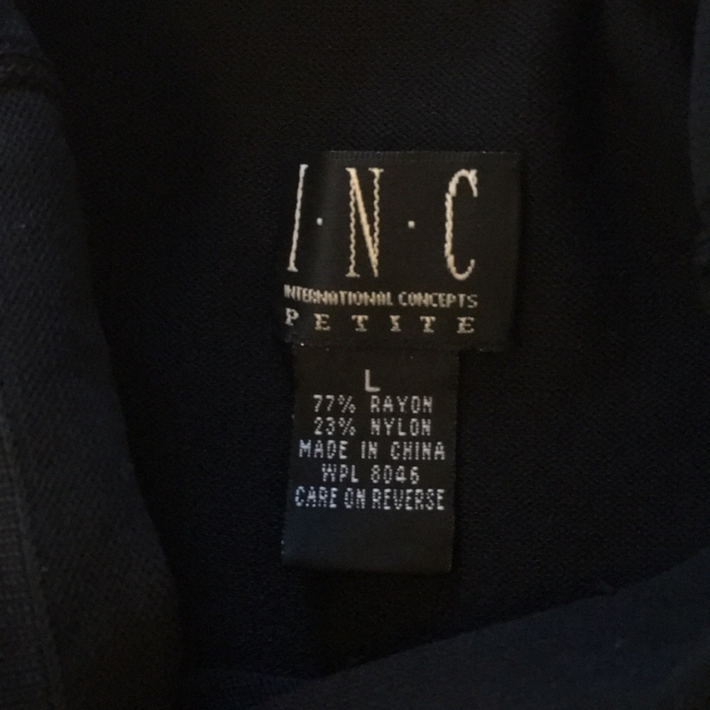 INC Black Mockneck Sleeveless Sweater - Picture 3 of 5